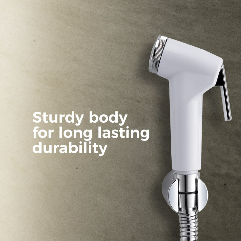 Mila Pureflo Health Faucet - MHHC0403WT, Health Faucet Chrome and White